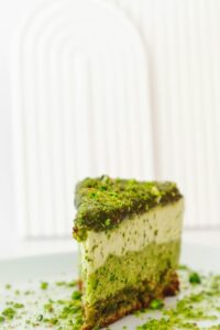 Delicious matcha cake